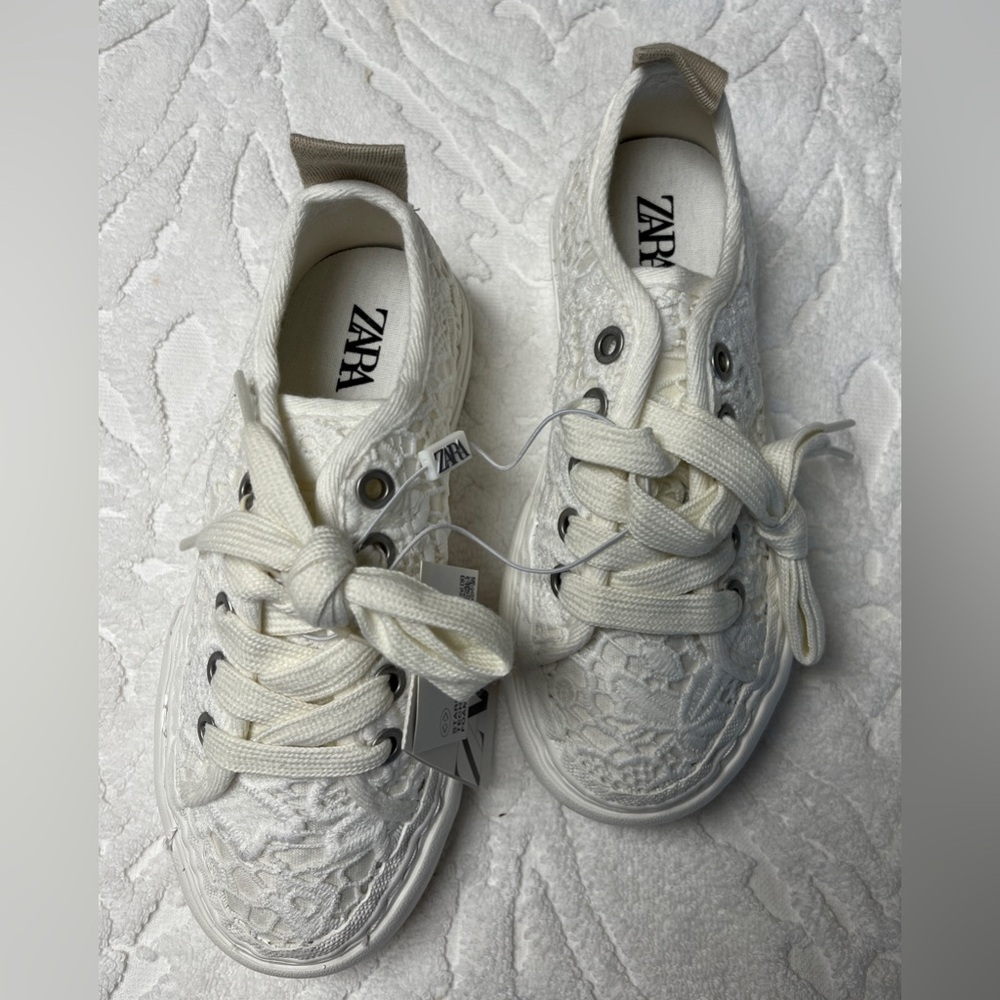 Zara Kids Lace White NWTs Sneakers